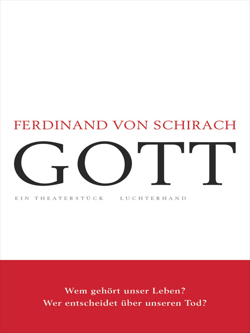 Title details for GOTT by Ferdinand von Schirach - Available